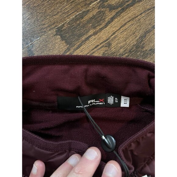 NWT RLX Wool Blend Performance Full Zip Hybrid Jacket Maroon Red Mens Sz XL $248 - Picture 6 of 10